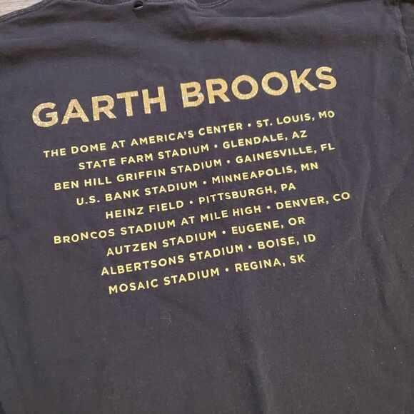 Garth Brooks 2022 Stadium Tour Mens Sz Med T Shirt Black Concert Band - Picture 4 of 6
